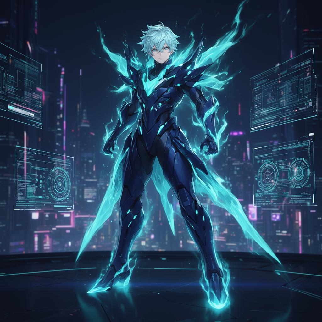 Melech AI Technologies futuristic digital warrior